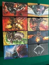 MTG: 8 EMPTY Fat Pack Boxes. (Theros, Ravnica, Gatecrash, Khans)