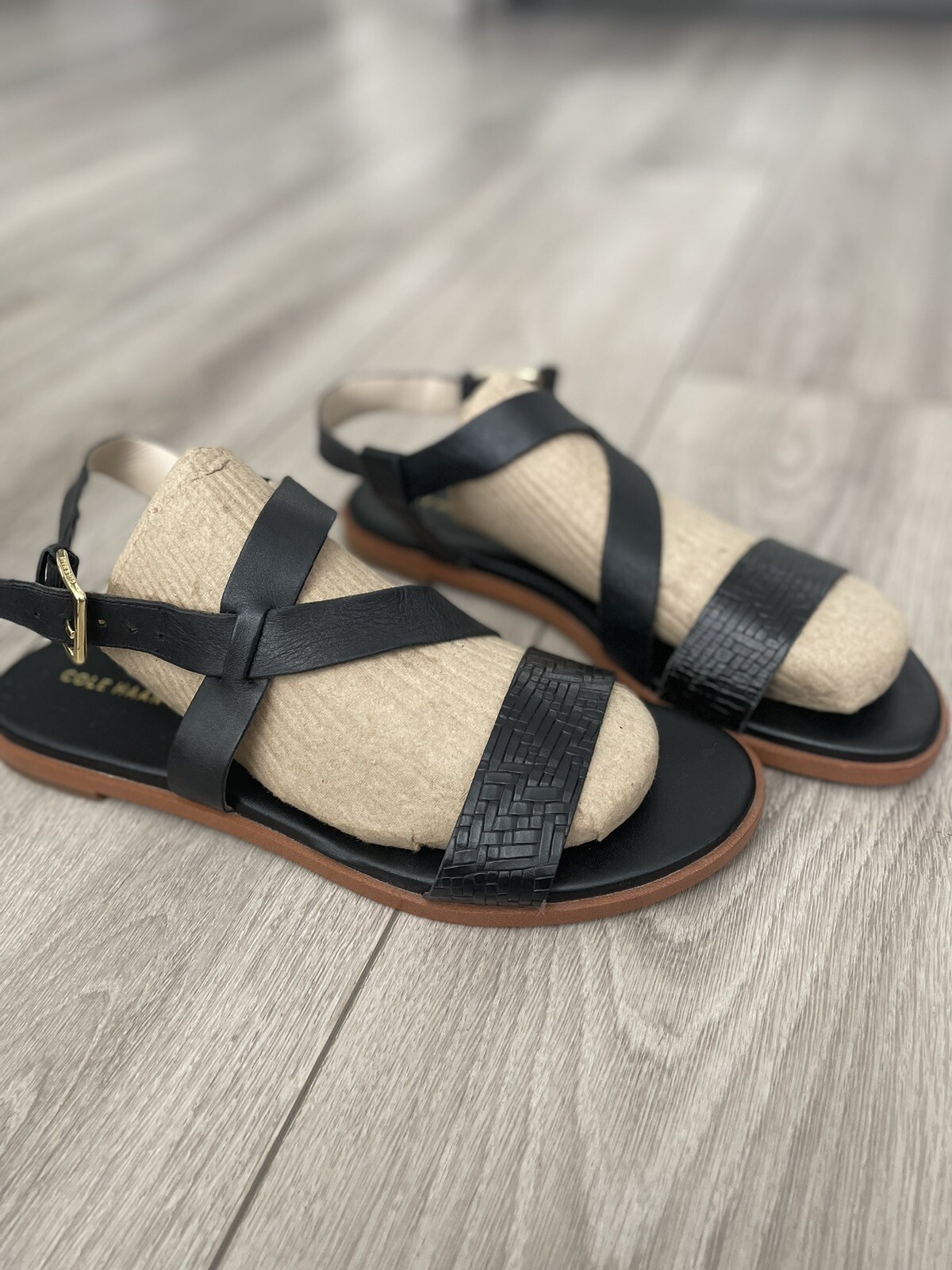 APL Sandali neri Cole Haan donna Findra taglia 9