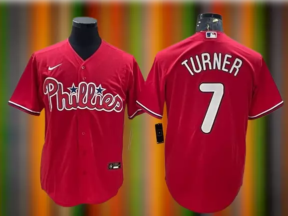 Philadelphia Phillies Trea Turner #7 Cool Base Men's Stitched Jersey