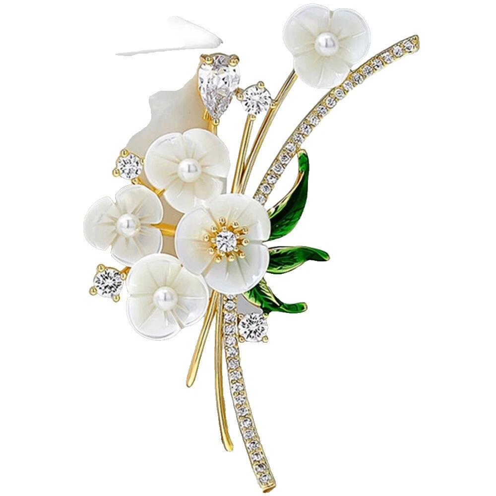 Broches de moda de latón cristal