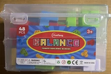 48 Pcs Board Games for Kids & Adults Tetra Balance Tower Stacking Toys Perfec...