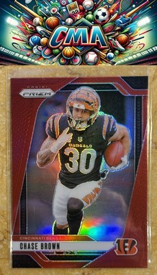 2024 Panini Prizm #60 Chase Brown Red