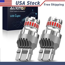 7443 LED Turn Signal Parking/DRL Lights Bulb 7440 Switchback Red 2x Lamps Plugs