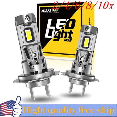 2/4X CANBUS H7 LED Headlight Bright bulb Kit White 22000LM High/Low Beam 6500K
