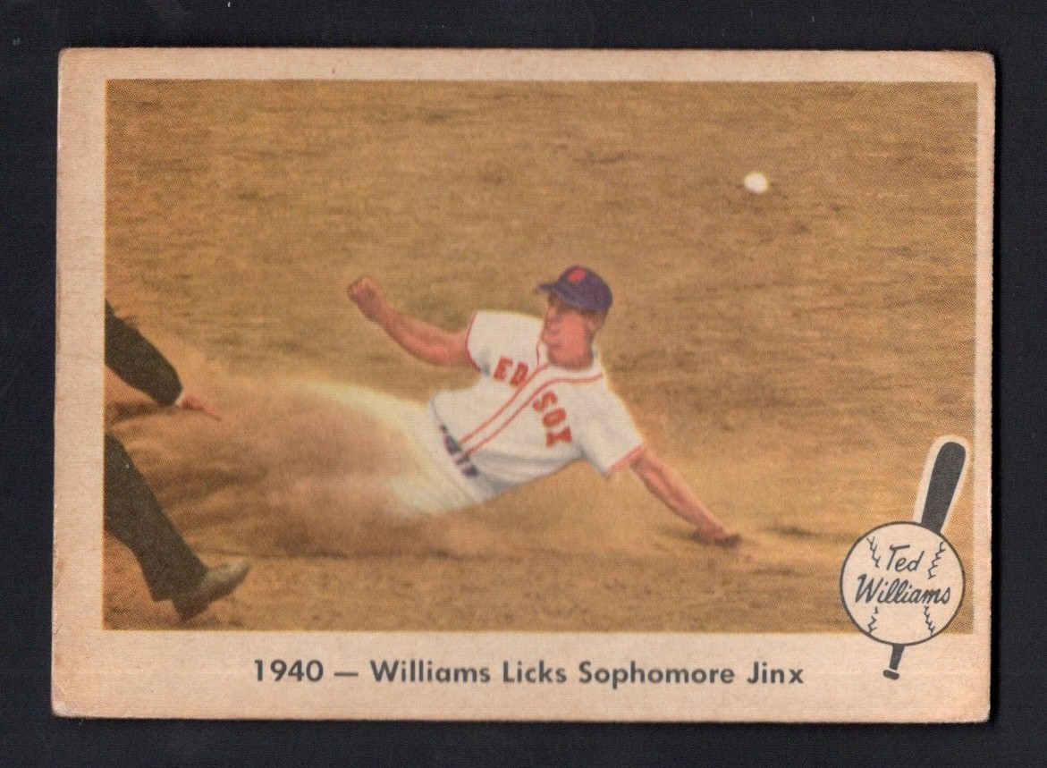 1959 Fleer Ted Williams #15 1940- Williams Licks Sophmore Jinx HOF Red Sox VG