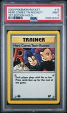 2000 POKEMON ROCKET 1ST EDITION #15 HERE COMES TEAM ROCKET!-HOLO PSA 9 on eBay