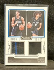Jett Howard Anthony Black  2023-24 Panini Contenders Dual Swatch #RT2-MAG Magic