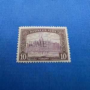 Fiume 20a / 10k Violet Brown & Violet Hungarian Stamp Overprint, MNH, VF