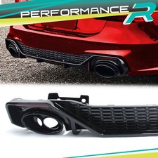 Schwarz Diffusor Heckdiffusor Auspuffblende für AUDI A7 C8 Sportback S Line 18+