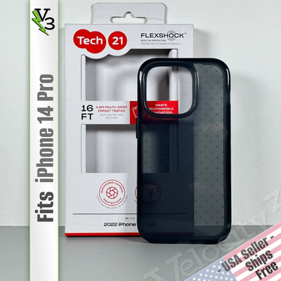 Tech21 EvoCheck Case for iPhone 14 Pro - Smoky Black | Open Box