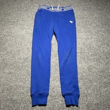 Abercrombie Sweatpants Kids 9/10 Blue Lounge Pants Fleece Jogger Stretch