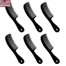 Premium Pocket Combs Men Pack of 6 Durable Hair Styling Combs All Hair Types New