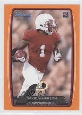 2013 Bowman Orange 257/299 David Amerson #217 0a2