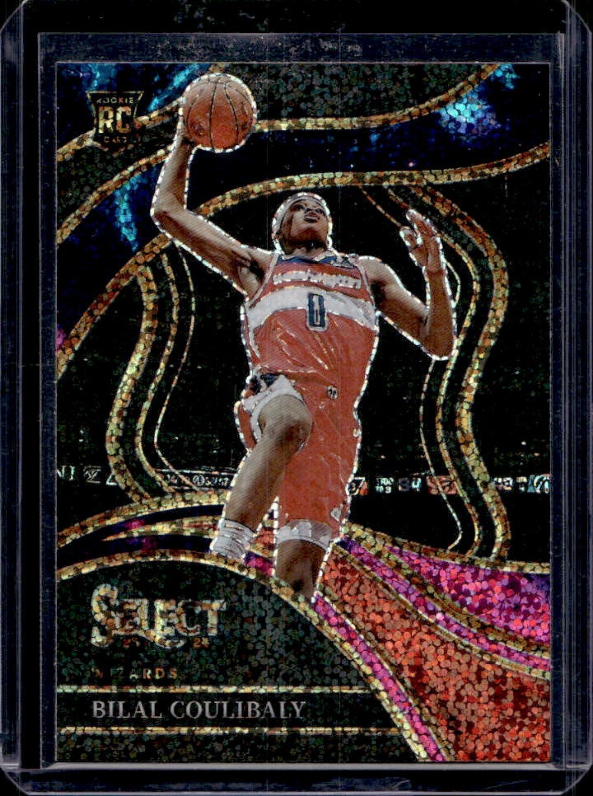 2023-24 Select Bilal Coulibaly RC Cosmic Prizm SSP Courtside #268 Wizards