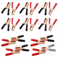 20 Pack 50A Insulated Alligator Clips, Heavy Duty Battery Alligator Clamps for C