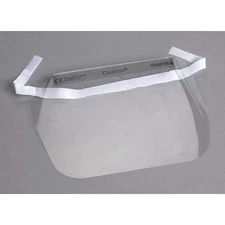 Alpha Pro Tech 2802 Disposable Face Shield Assembly, Clear Visor, Polyester,