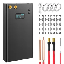 Spot Welde, Portable Battery Spot Welder Kit, 7500mA-h 80 adjustable power le...