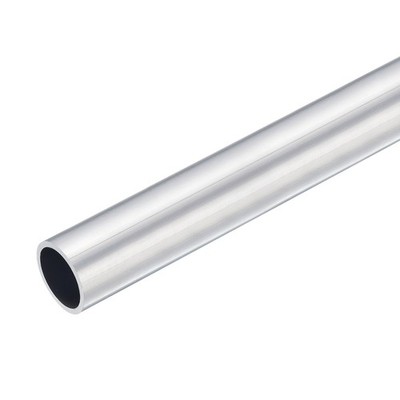 28mm OD 24mm Inner Dia 400mm Length 6063 Aluminum Tube for Industry DIY Project