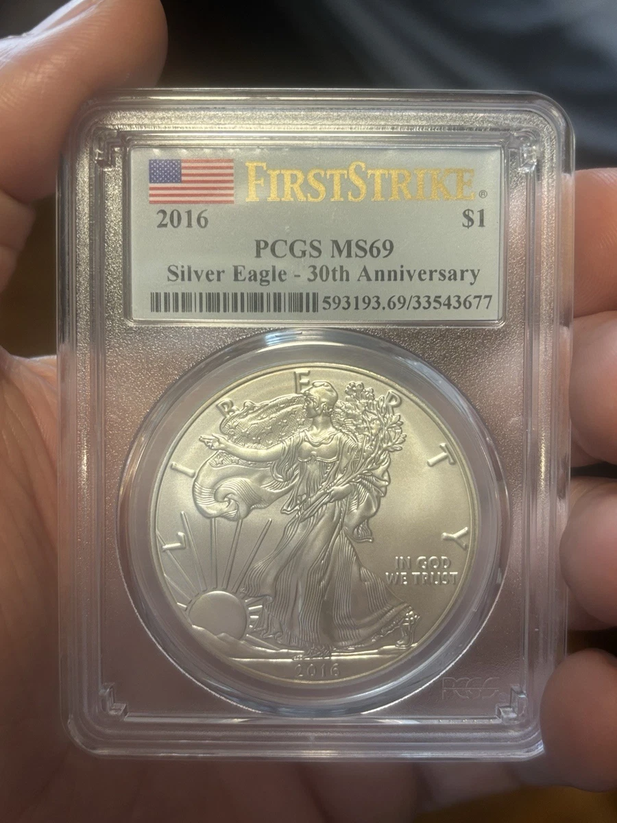 PCGS 　アメリカンイーグル銀貨　2016年 2016年アメリカ銀貨 シルバーイーグル1オンス銀貨 プルーフ限定品