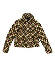 Tricot Comme Des Garcons Cropped Jacket Plaid Knit Puffer AD2005