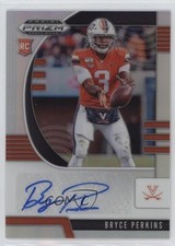 2020 Panini Prizm Draft Picks Rookies Silver Bryce Perkins #299 Auto 5p9