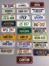 Wheaties Cereal Mini License Plates Different Years Lot Of 25 NY ALASKA ++