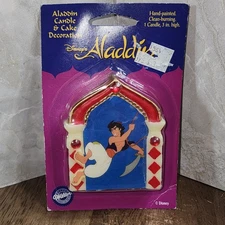Aladdin Disney Birthday Candle Cake Topper Decoration Hand-painted Clean Burning