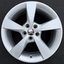 1x Original Skoda Fabia Rapid 5J 7x16 ET46 5JA601025A 16 Zoll Alufelge Felge Rim