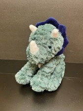 Carters Just One You Triceratops Dinosaur Plush Toy Shaggy Green Blue Target 8