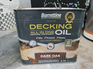 Barrettine Decking Oil Dark Oak 2.5L