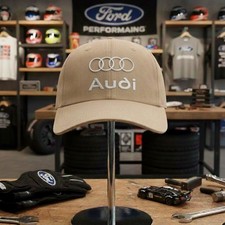 New Unisex Embroidered Cap Lightweight , Audi, Baseball Motor Cap