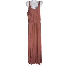 Show Me Your Mumu Kendall Maxi Dress Rustic Mauve Crisp X-SMALL NWT 