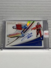 2021 Immaculate Collection Josh Allen Cleat Impressions On Card Auto /25