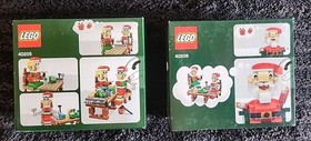 LEGO Seasonal: Little Elf Helpers (40205) & Santa (40206) NIB