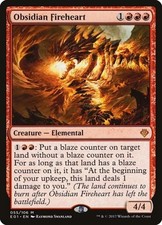 MTG - Obsidian Fireheart - Archenemy: Nicol Bolas - Near Mint - Normal