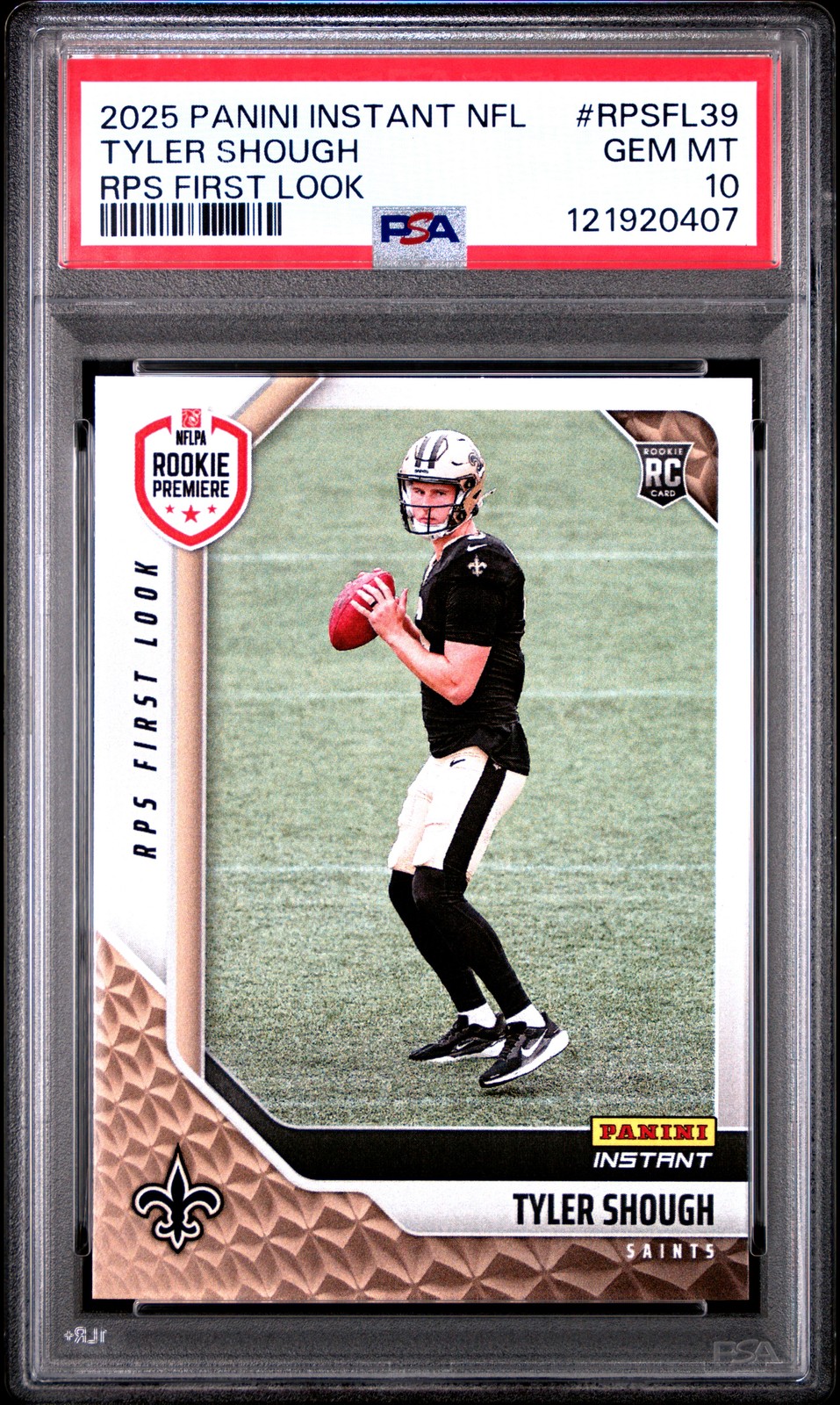 Tyler Shough Panini Instant NFL Rps First Look #RPSFL39 Autograph