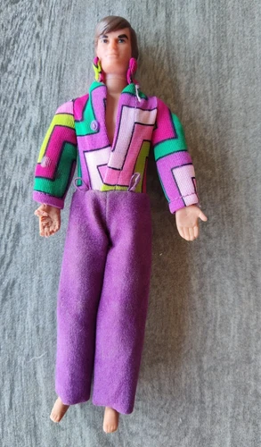 Vintage Mattel Rock Flowers Doug Doll Dressed 70's Mod era