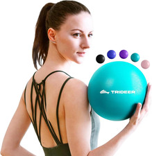9-Inch Pilates Ball, Small Exercise Ball for Yoga, Core Training, Physical Thera