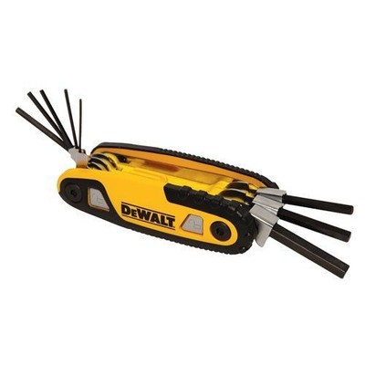 Dewalt Folding Locking Hex Key Metric Allen Wrench Set