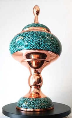 Turquoise Decorative Bowl - Pomegranate