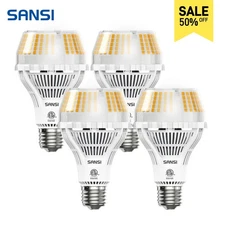 SANSI 250W Equiv. LED Light Bulb Dimmable 4000LM 3000K Warm White Energy-saving