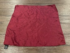 Men's 100 Silk Pocket Square Hankie Hankerchief dark red