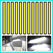 12PCS 12V LED Interior Light Bar, Waterproof 28 LEDs COB Strip Light Super Br...