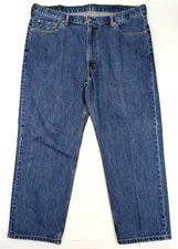 Levis 550 Relaxed Fit Jeans Mens 42x29 Blue Med Wash Straight Workwear Denim