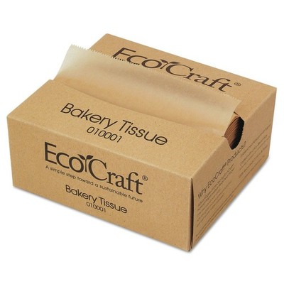 Bagcraft 010001 Ecocraft 6'' x 10.75'' Soy Wax Deli Sheets (1000/BX, 10 BX/CT) New