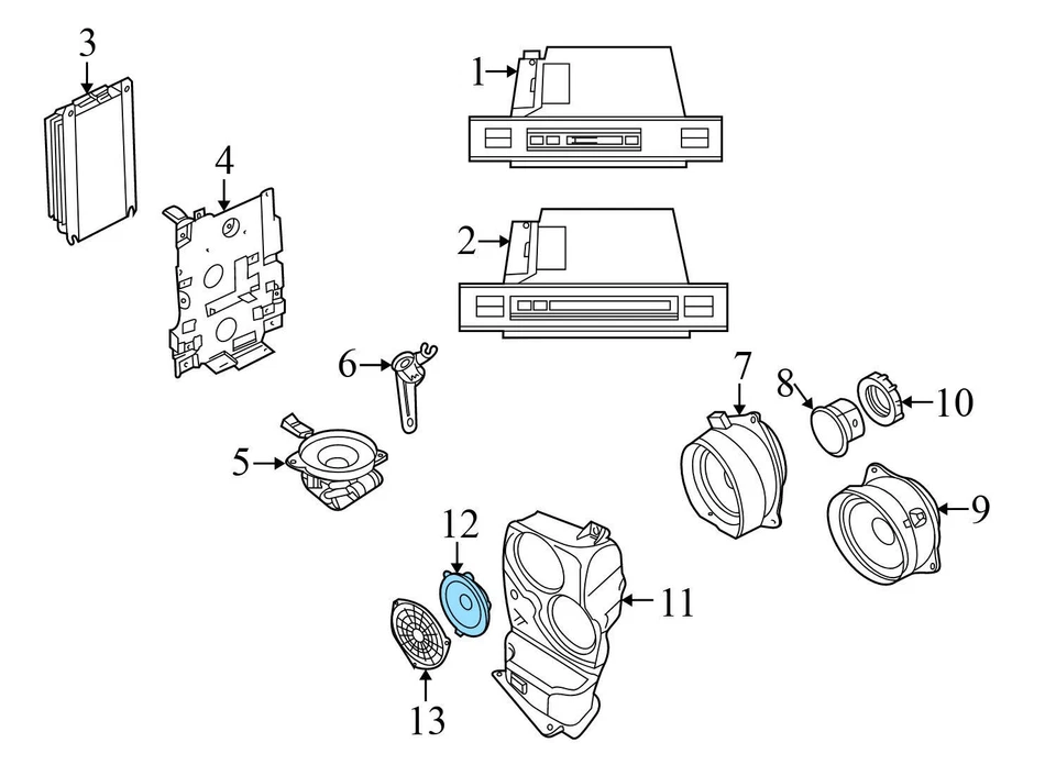 BMW X5 2000-2006 - Altavoz central trasero HIFI / Woofer 6904240 Foto 3 de 4