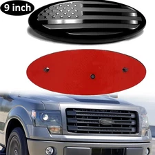 9" US Flag Oval Emblem Badge FRONT GRILL Tailgate Accessories For Ford F150 F350