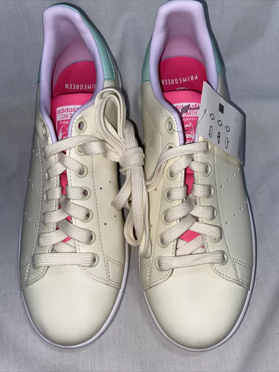 mensual escucho música Perpetuo Adidas Women's NEW Stan Smith Cream/Pink Tennis Sneakers G55669 sz7/38 |  eBay