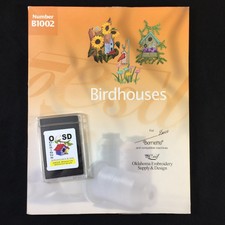 Carta disegni ricamo Birdhouses #B1002 per Brother Baby Lock Deco 600 bianca