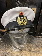 ORIGINAL Bundeswehr MARINE MÜTZE SCHIRMMÜTZE Offizier sofort verwendbar Schiff